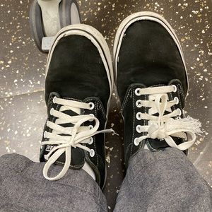 Vans size 10 ladies. Some wear on laces and logo on back.